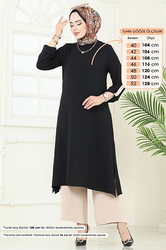 moda selvim Combined 1994FON792 Black - Thumbnail