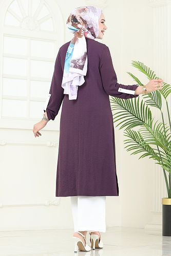 moda selvim Combined 1994FON792 Dark Lilac - Thumbnail