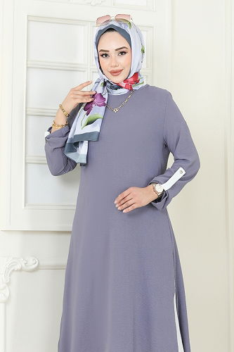 moda selvim Combined 1994FON792 Gray - Thumbnail