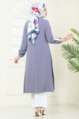 moda selvim طقم رمادي 1994FON792 - Thumbnail