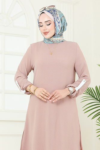 moda selvim طقم بيج 1994FON792 - Thumbnail