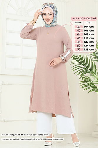 moda selvim طقم بيج 1994FON792 - Thumbnail