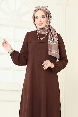 moda selvim Combined 1996FON792 Brown - Thumbnail