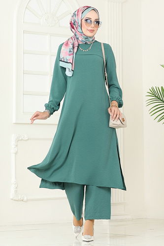 moda selvim Combined 1996FON792 Dark Mint - Thumbnail