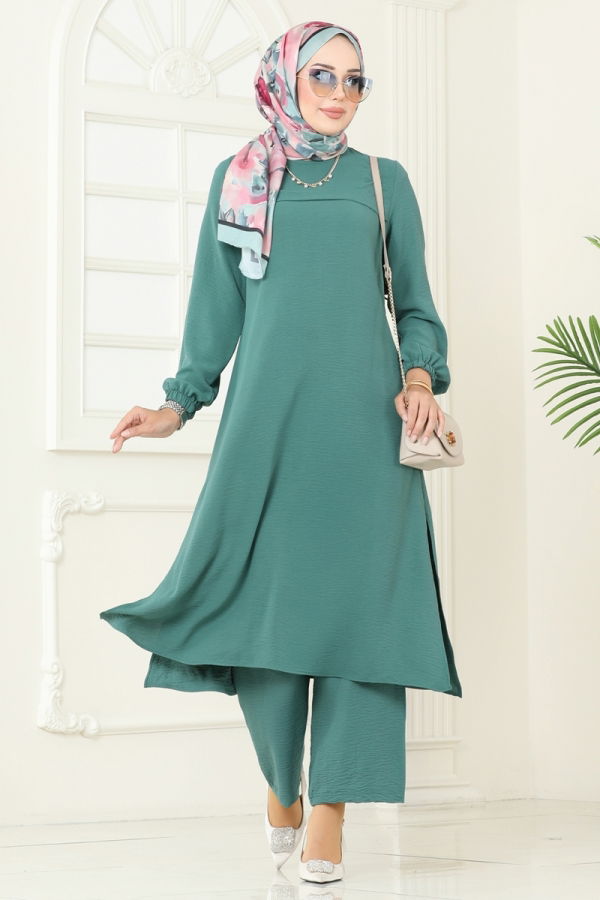 Modaselvim خصم صافٍ20%+20% في سلة التسوق طقم أخضر باهت غامق 1996FON792