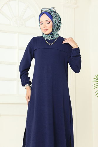 moda selvim Combined 1996FON792 Navy Blue - Thumbnail