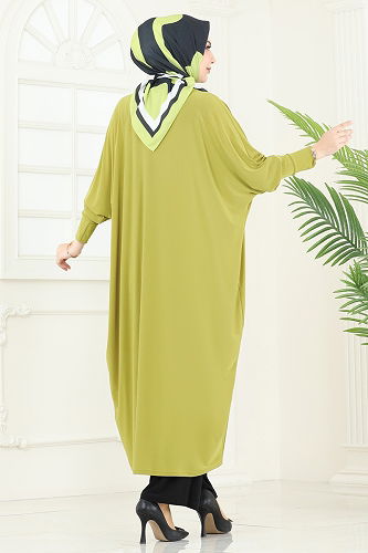 moda selvim طقم فسفوري & أسود 2001MEY846 - Thumbnail