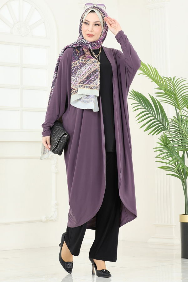 Modaselvim خصم صافٍ20%+20% في سلة التسوق طقم ليلكي غامق وأسود 2001MEY846