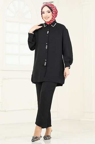 moda selvim Combined 2002HBS856 Black - Thumbnail