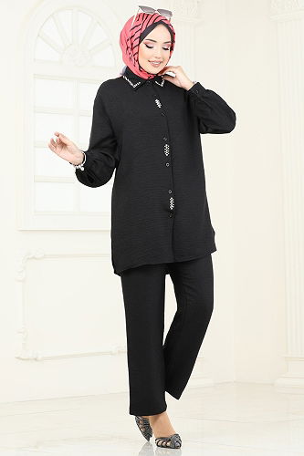 moda selvim Combined 2002HBS856 Black - Thumbnail