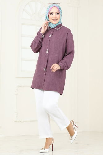 H.B.S. - Combined 2002HBS856 Dark Lilac & Ecru