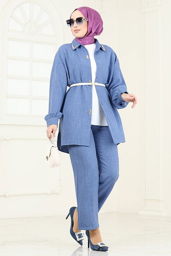 moda selvim Combined 2002HBS856 Indigo - Thumbnail