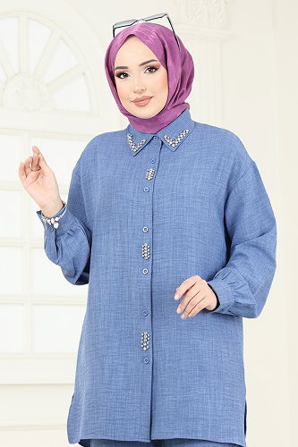 moda selvim Combined 2002HBS856 Indigo - Thumbnail