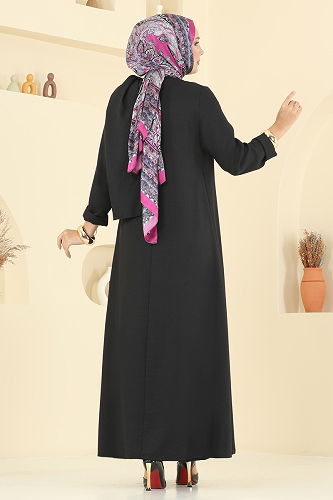 moda selvim Combined 2005FON792 Black - Thumbnail