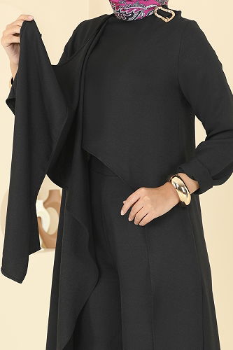 moda selvim Combined 2005FON792 Black - Thumbnail