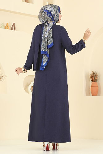 moda selvim Combined 2005FON792 Navy Blue - Thumbnail