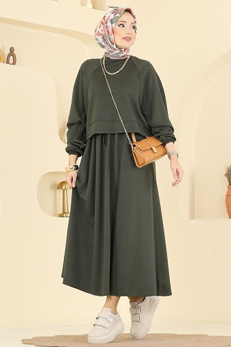 moda selvim Combined 2005TPK1167 Khaki - Thumbnail