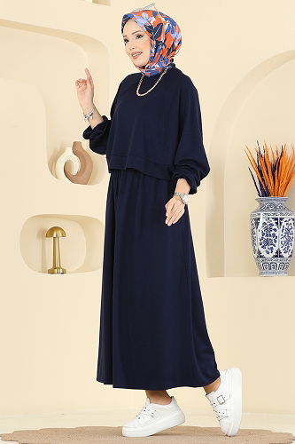 moda selvim Combined 2005TPK1167 Navy Blue - Thumbnail