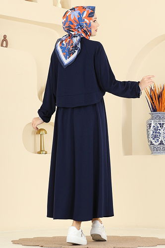 moda selvim Combined 2005TPK1167 Navy Blue - Thumbnail