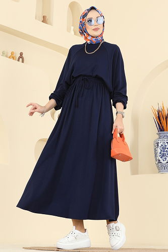 moda selvim طقم كحلي 2005TPK1167 - Thumbnail