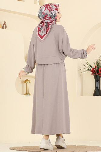 moda selvim طقم بيج 2005TPK1167 - Thumbnail