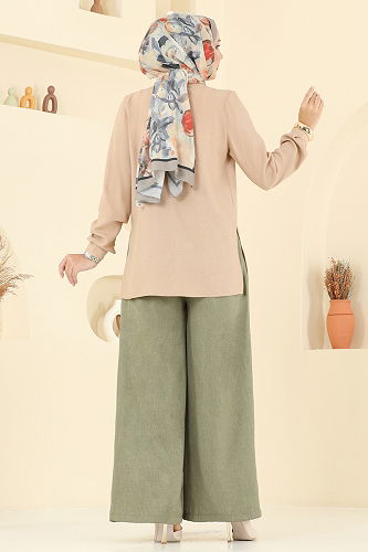 moda selvim Combined 2006FON792 Khaki&Vision - Thumbnail