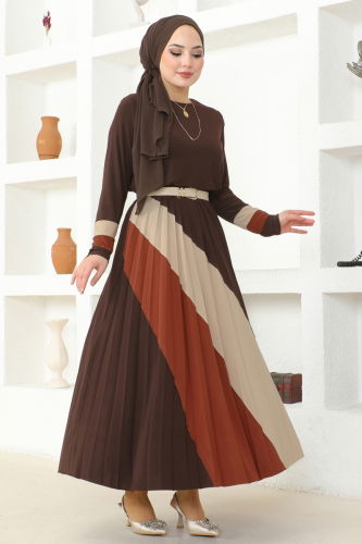 moda selvim Combined 2006MEY846 Brown - Thumbnail