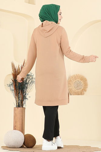 moda selvim طقم بيج وأسود 2007FON792 - Thumbnail