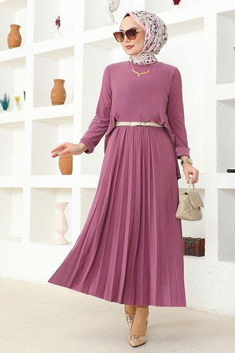 moda selvim Combined 2008MEY846 Dark Rose Dusky - Thumbnail