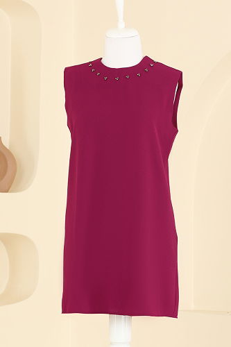 moda selvim طقم عنابي 2012FMZ1159 - Thumbnail