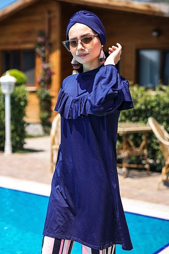 moda selvim 2012MRNK1139 Navy Blue - Thumbnail