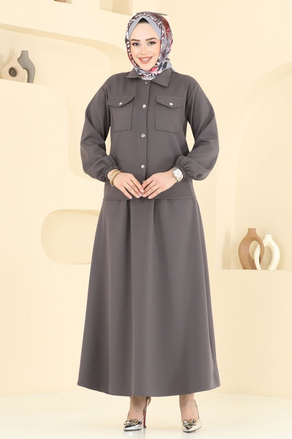 Modaselvim Hijab Combinations Combined 2013MP806 Smoked