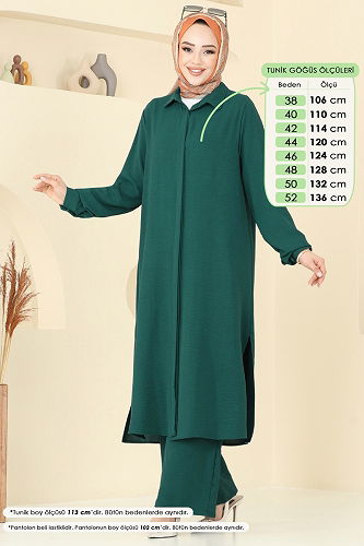 moda selvim Combined 2017MEY846 Emerald - Thumbnail