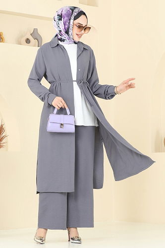 moda selvim Combined 2017MEY846 Gray - Thumbnail