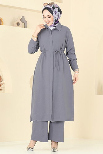 moda selvim Combined 2017MEY846 Gray - Thumbnail