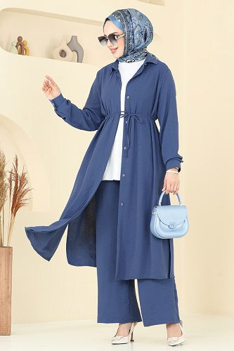 moda selvim Combined 2017MEY846 Indigo - Thumbnail