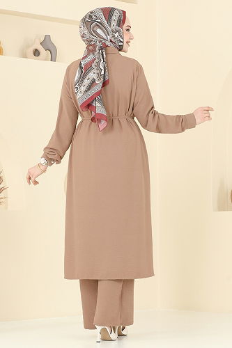 moda selvim طقم لاتيه 2017MEY846 - Thumbnail