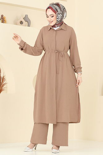 moda selvim طقم لاتيه 2017MEY846 - Thumbnail