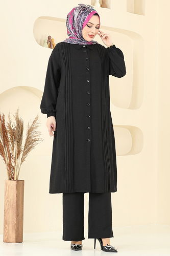 moda selvim Combined 2019MEY846 Black - Thumbnail