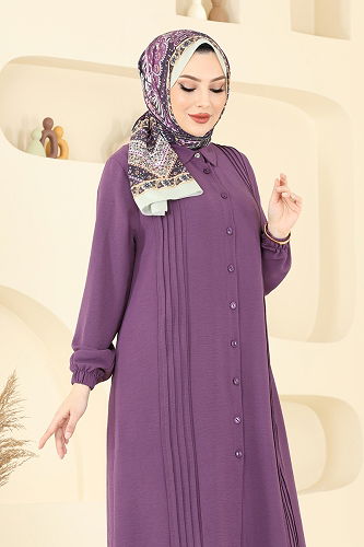 moda selvim Combined 2019MEY846 Dark Lilac - Thumbnail