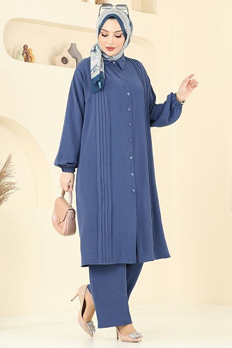 moda selvim Combined 2019MEY846 Indigo - Thumbnail