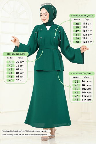 moda selvim Combined 2021ARL1089 Emerald - Thumbnail