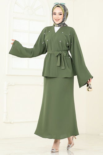 moda selvim Combined 2021ARL1089 Khaki - Thumbnail