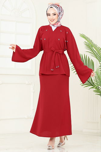 moda selvim Combined 2021ARL1089 Red - Thumbnail