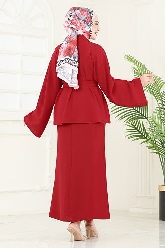 moda selvim Combined 2021ARL1089 Red - Thumbnail