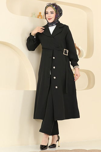 moda selvim Combined 2030FON792 Black - Thumbnail