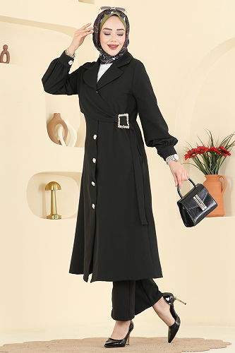 moda selvim Combined 2030FON792 Black - Thumbnail