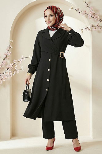 moda selvim Combined 2030FON792 Black - Thumbnail