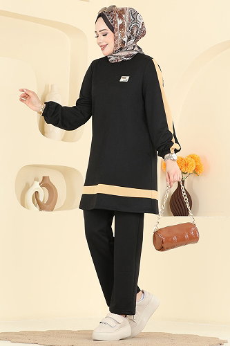 moda selvim Combined 2031FON792 Black - Thumbnail