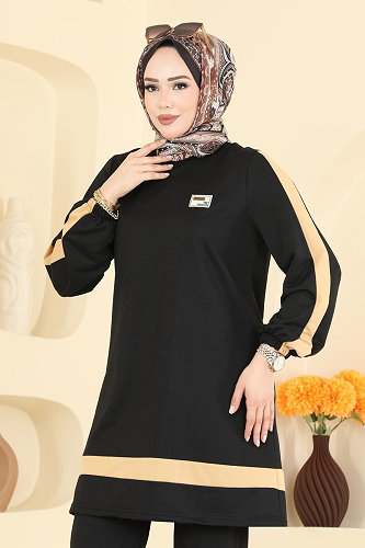 moda selvim Combined 2031FON792 Black - Thumbnail